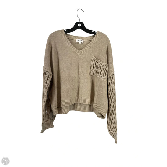 Top Long Sleeve By Ee Some In Brown, Size: L