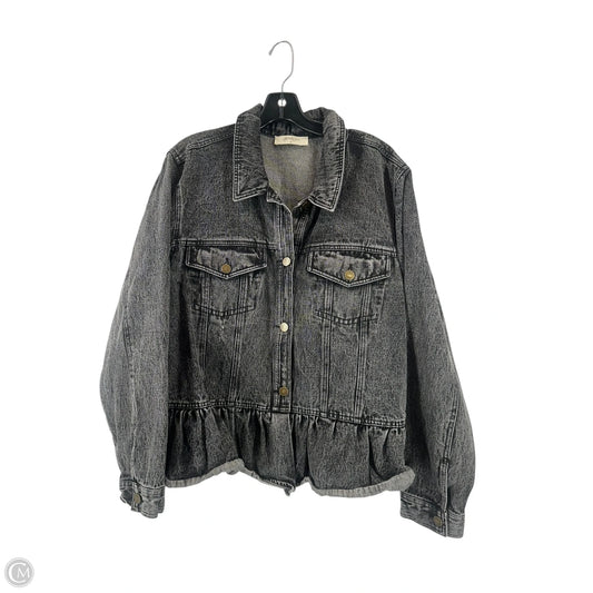Jacket Denim By A Beautiful Soul In Black Denim, Size: L