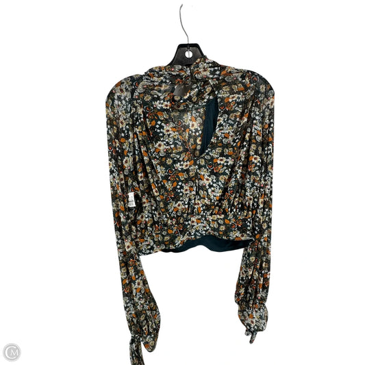 Top Long Sleeve By Free People In Floral Print, Size: M