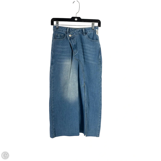 Skirt Maxi By Clothes Mentor In Blue Denim, Size: Xs