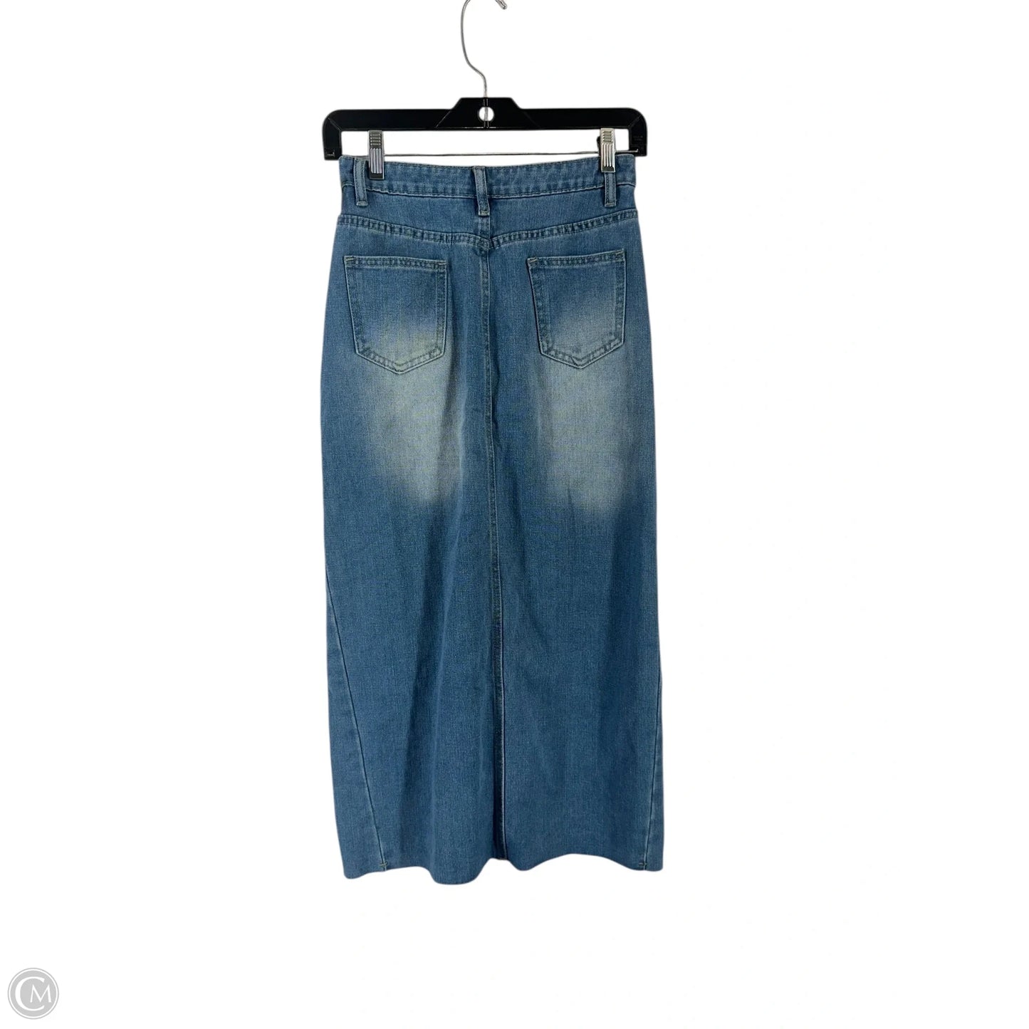Skirt Maxi By Clothes Mentor In Blue Denim, Size: Xs