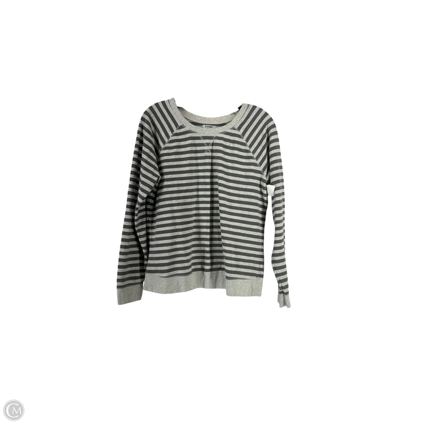 Top Long Sleeve Basic By Old Navy In Striped Pattern, Size: L