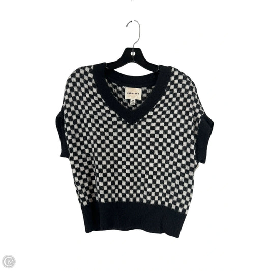 Vest Sweater By Industry In Checkered Pattern, Size: S