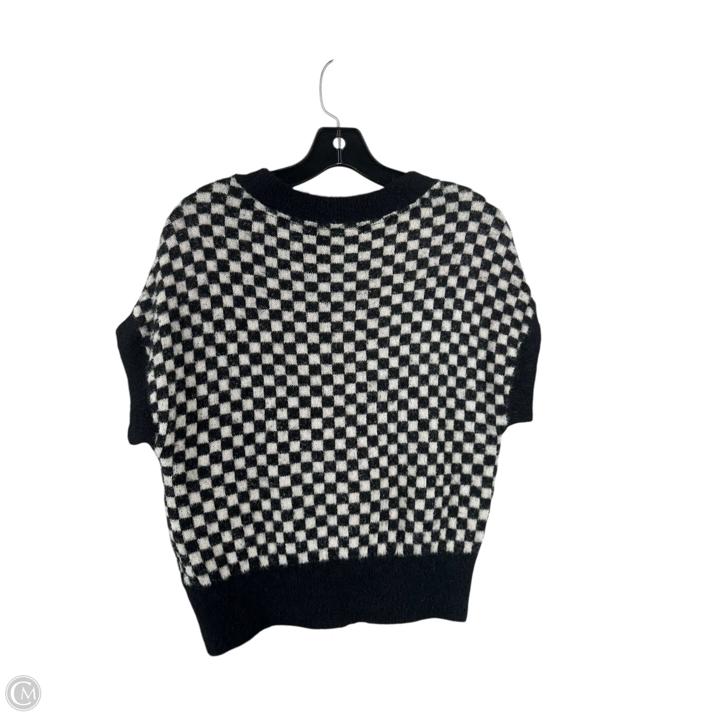 Vest Sweater By Industry In Checkered Pattern, Size: S