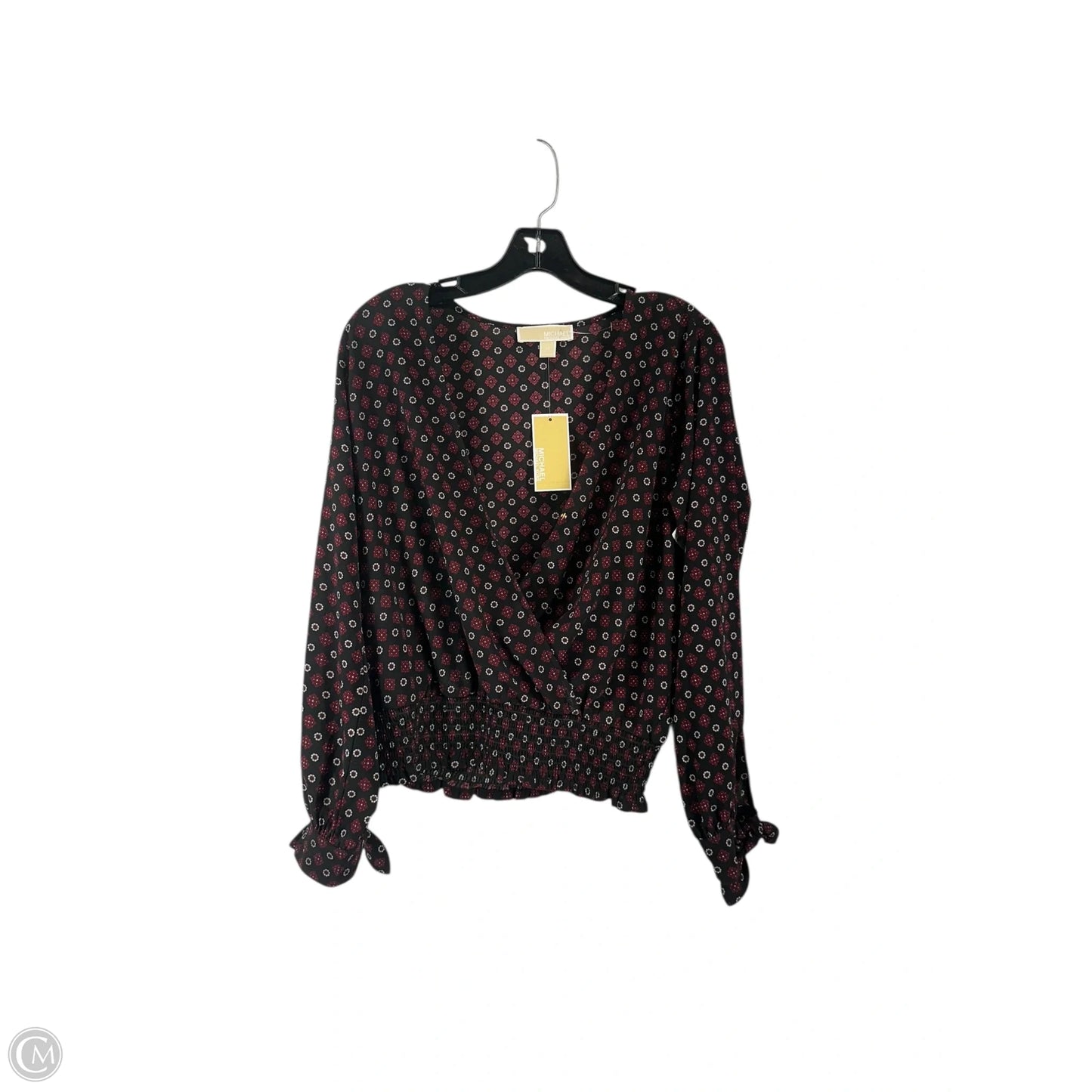 Top Long Sleeve By Michael By Michael Kors In Red, Size: M