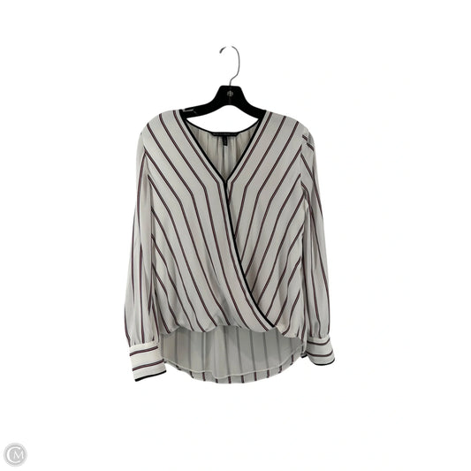 Top Long Sleeve By White House Black Market In Striped Pattern, Size: 4