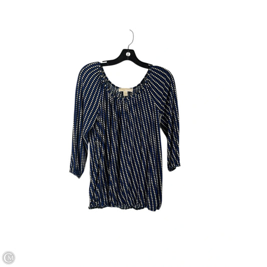 Top Long Sleeve By Michael By Michael Kors In Blue, Size: Xs