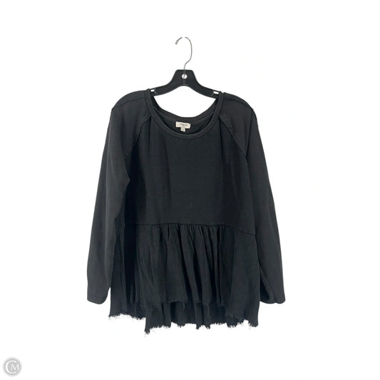 Top Long Sleeve By Umgee In Black, Size: L
