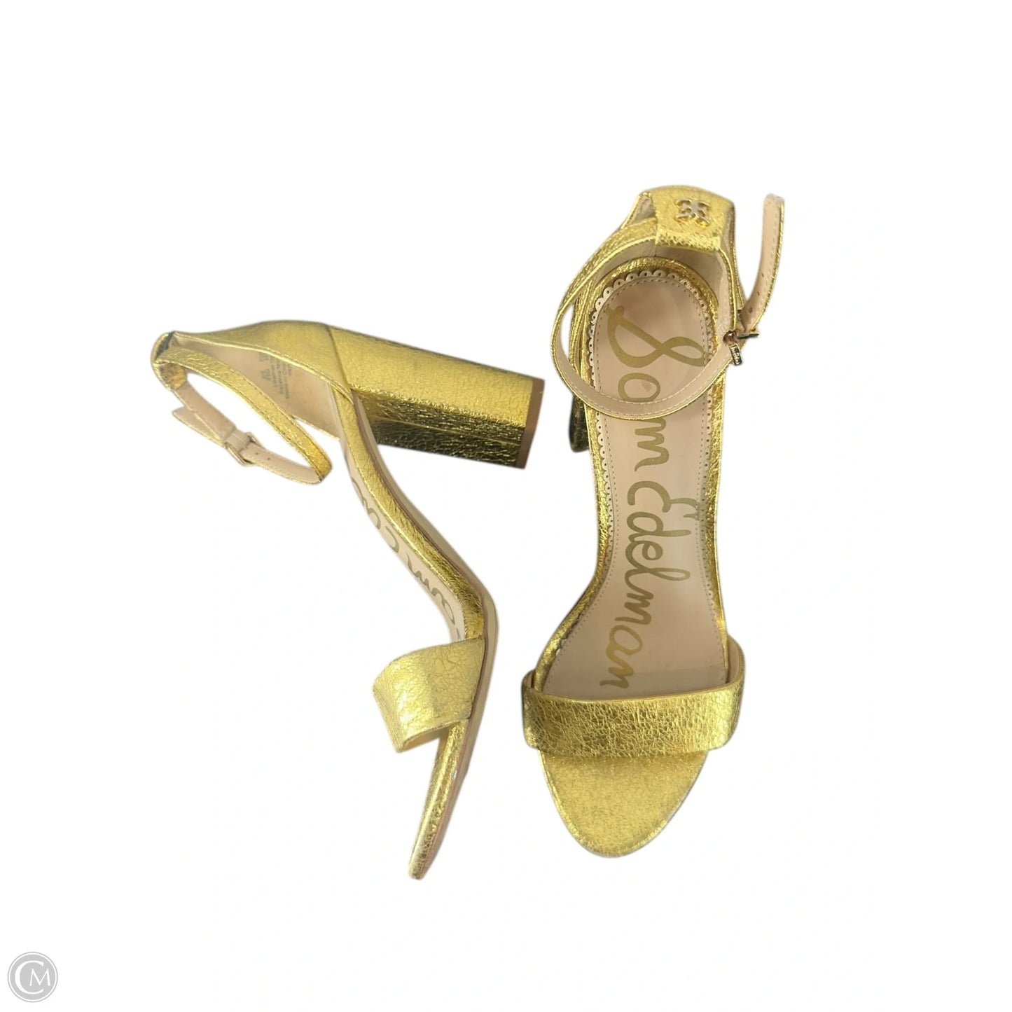 Shoes Heels Block By Sam Edelman In Gold, Size: 8.5