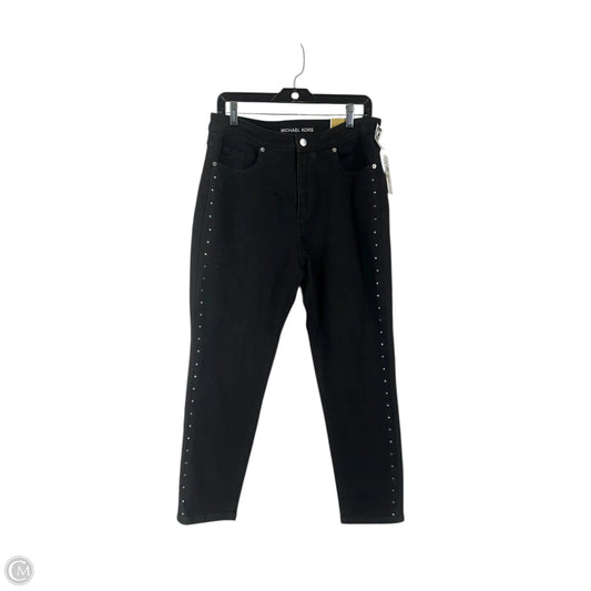 Jeans Skinny By Michael By Michael Kors In Black Denim, Size: 12