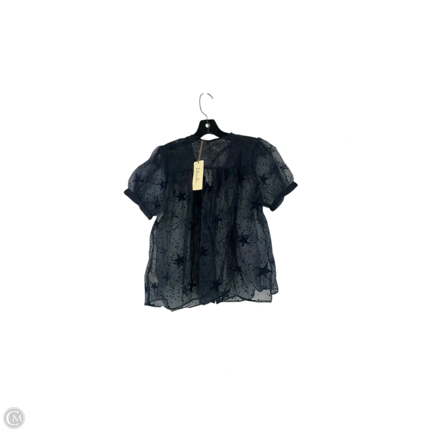 Top Short Sleeve By Let Me Be In Black, Size: S