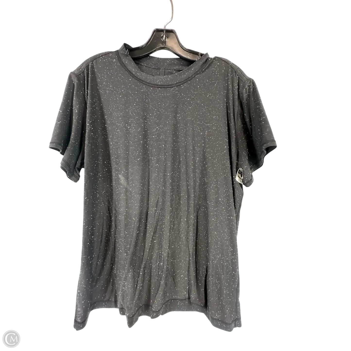Athletic Top Short Sleeve By Lululemon In Black, Size: S