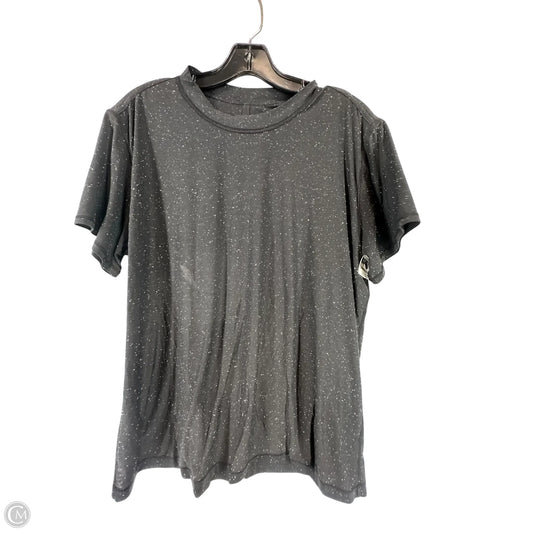 Athletic Top Short Sleeve By Lululemon In Black, Size: S