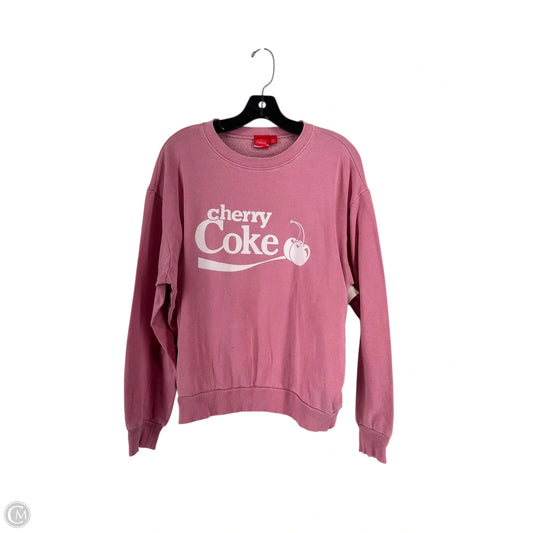 Sweatshirt Crewneck By Clothes Mentor In Pink, Size: M