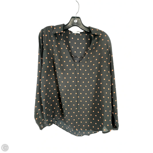 Top Long Sleeve By Maurices In Polkadot Pattern, Size: S