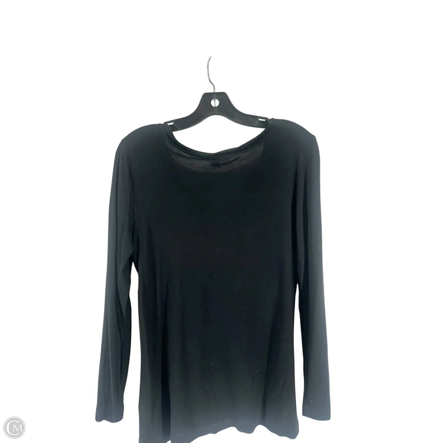 Top Long Sleeve Basic By Christopher Blue In Black, Size: L