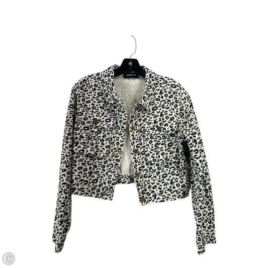Jacket Denim By Sugar Lips In Animal Print, Size: S