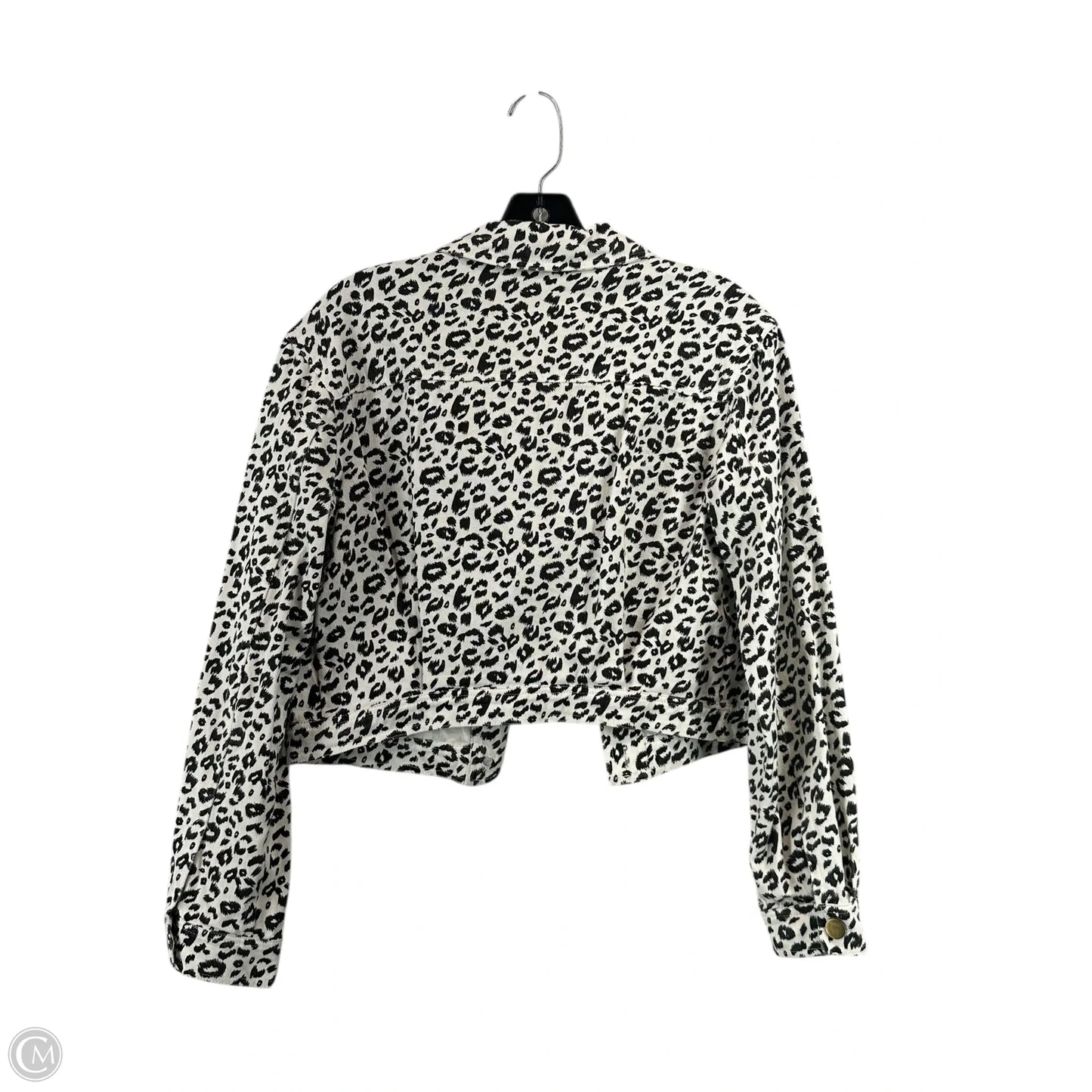 Jacket Denim By Sugar Lips In Animal Print, Size: S