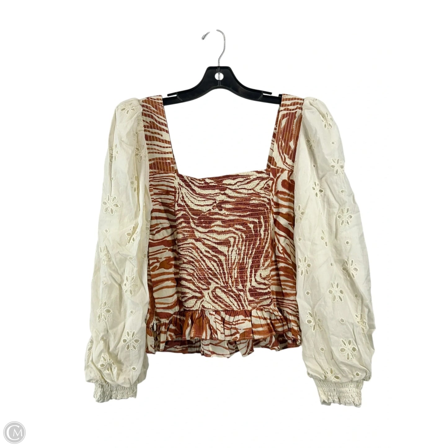 Top Long Sleeve By Clothes Mentor In Animal Print, Size: M
