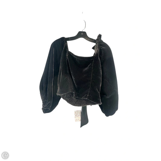 Top Long Sleeve By Free People In Black, Size: M