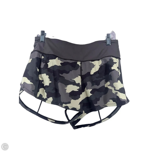 Athletic Shorts By Lululemon In Camouflage Print, Size: M