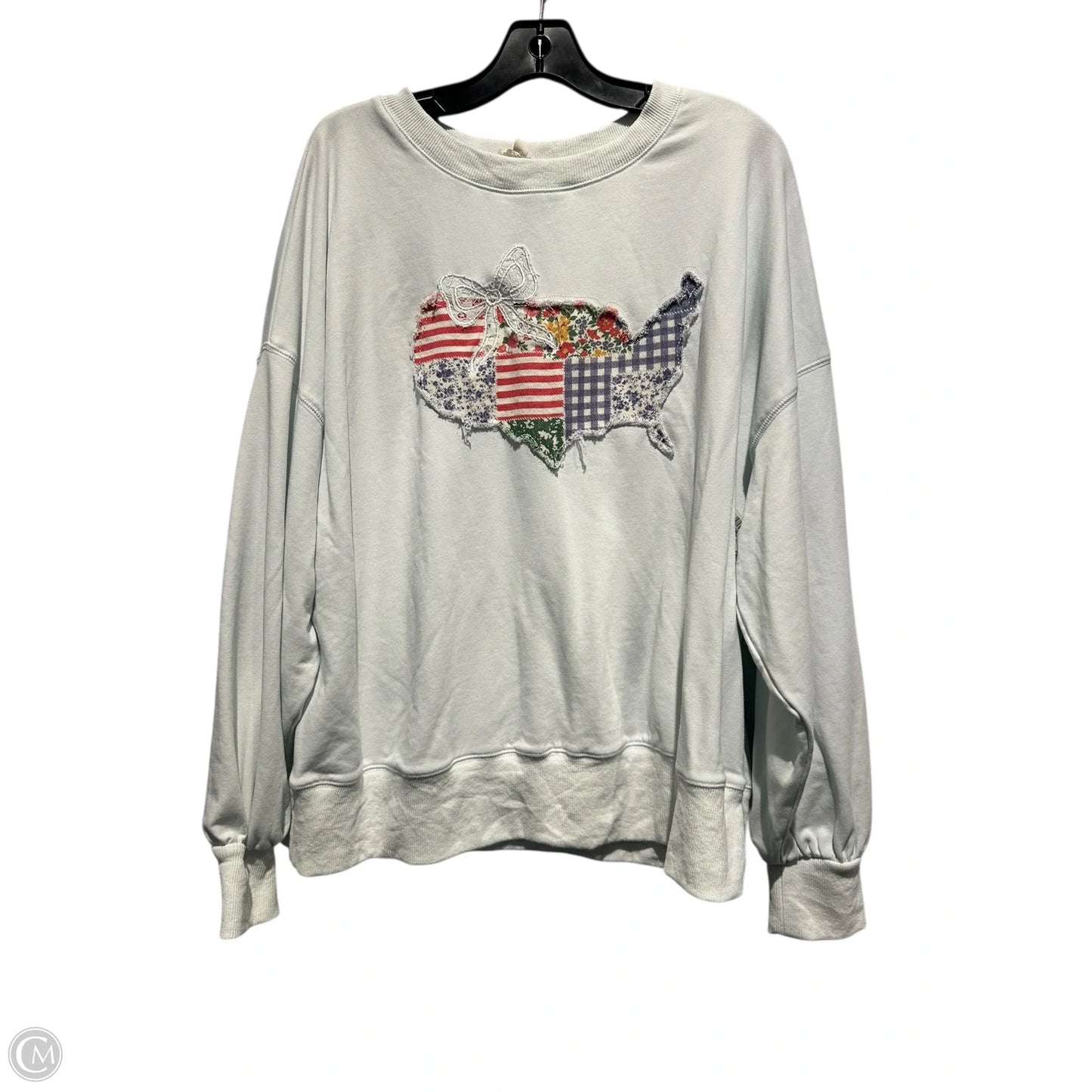 Sweatshirt Collar By Peach Love Cream California In White, Size: M