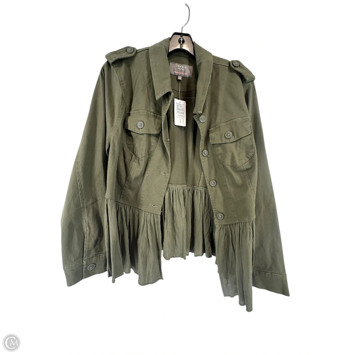 Jacket Other By Torrid In Green, Size: L