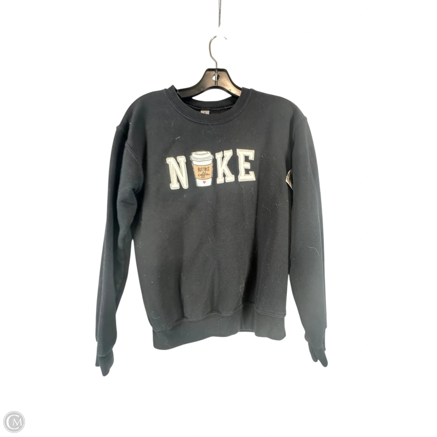 Sweatshirt Crewneck By Gildan In Black, Size: S