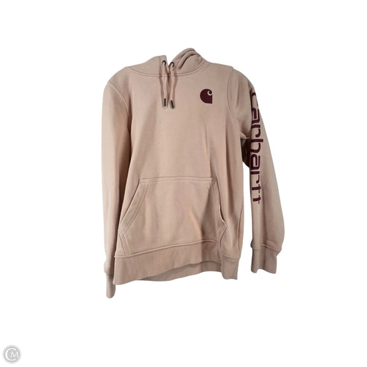 Sweatshirt Hoodie By Carhartt In Pink, Size: S