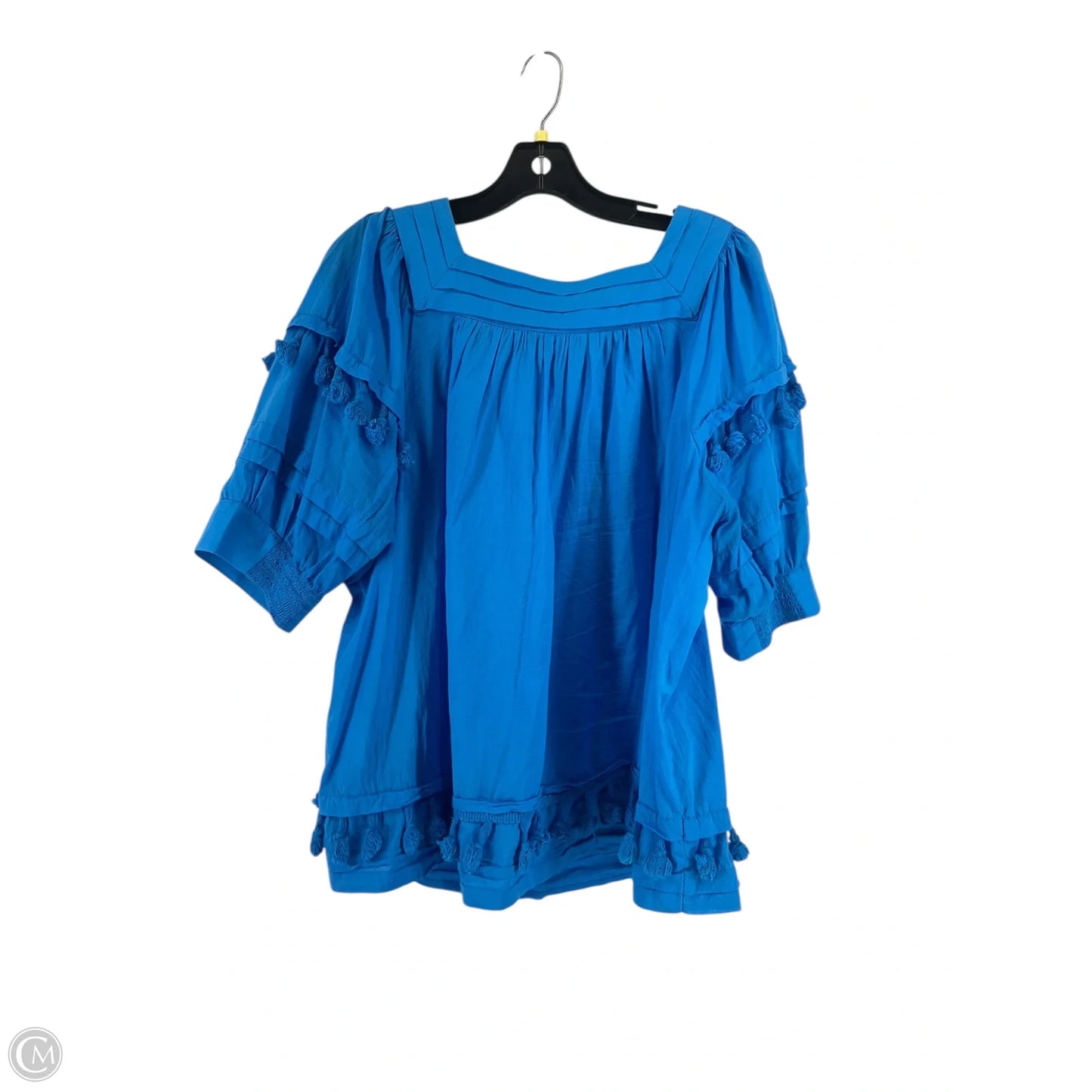 Top Short Sleeve By Chicos In Blue, Size: 16