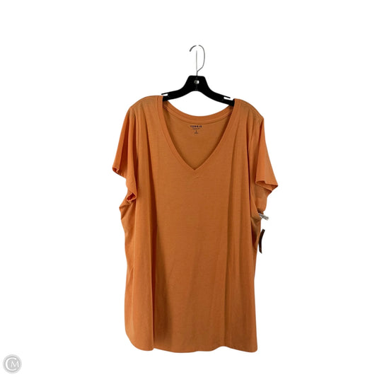 Top Short Sleeve Basic By Torrid In Orange, Size: 3x