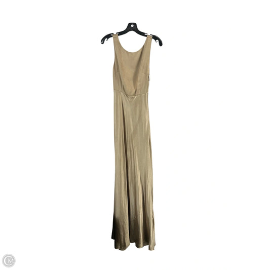 Dress Casual Maxi By Clothes Mentor In Gold, Size: M