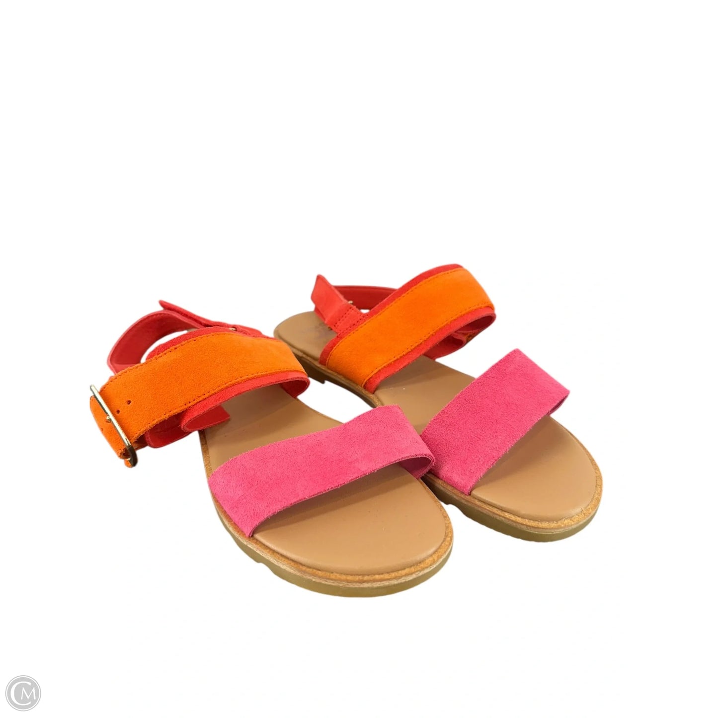 Sandals Flats By Sorel In Orange & Pink, Size: 8