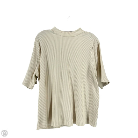 Top Short Sleeve By Old Navy In Cream, Size: 3x