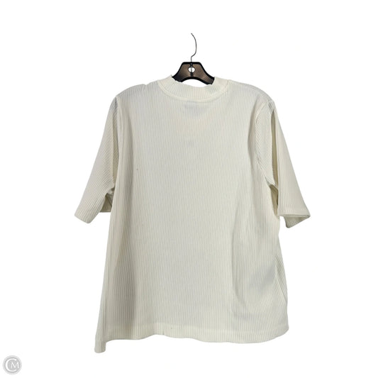 Top Short Sleeve By Old Navy In Cream, Size: 3x
