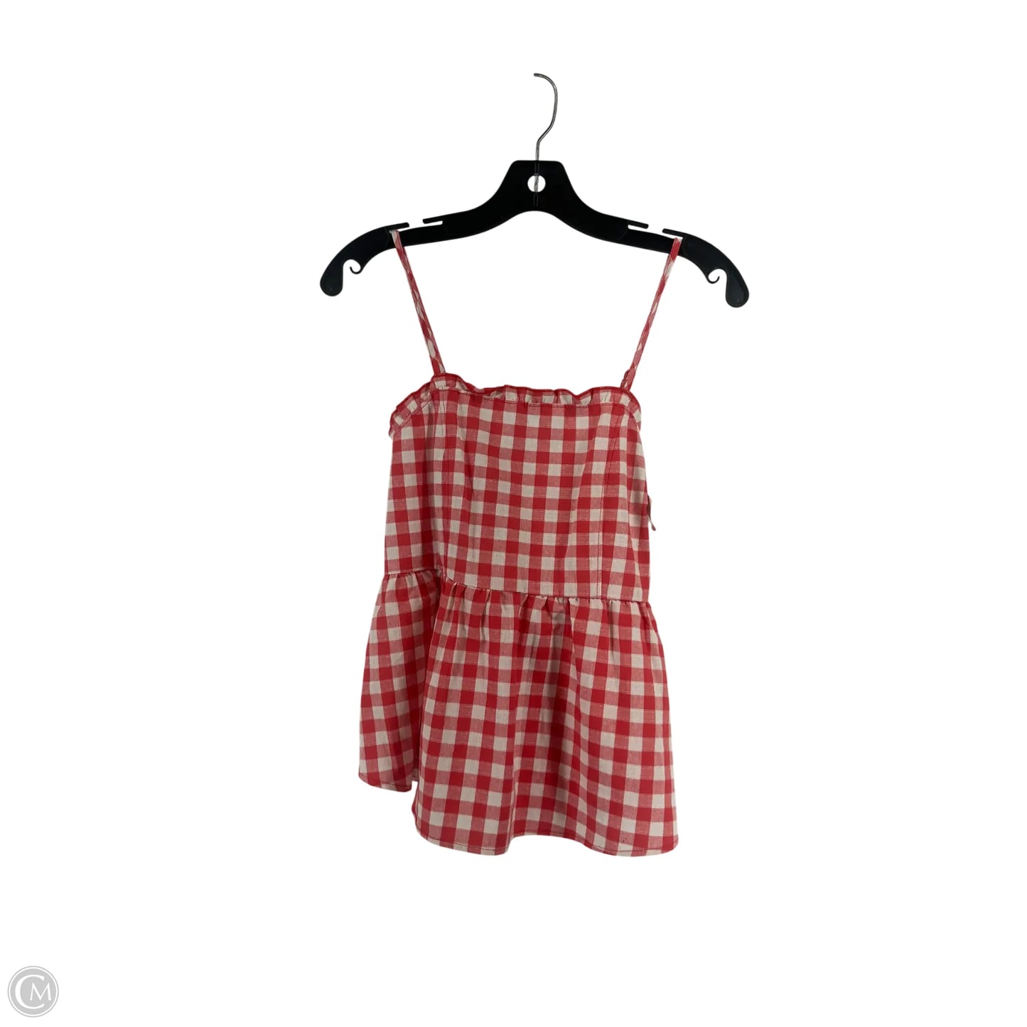 Top Sleeveless By Love On A Hanger In Red & White, Size: S