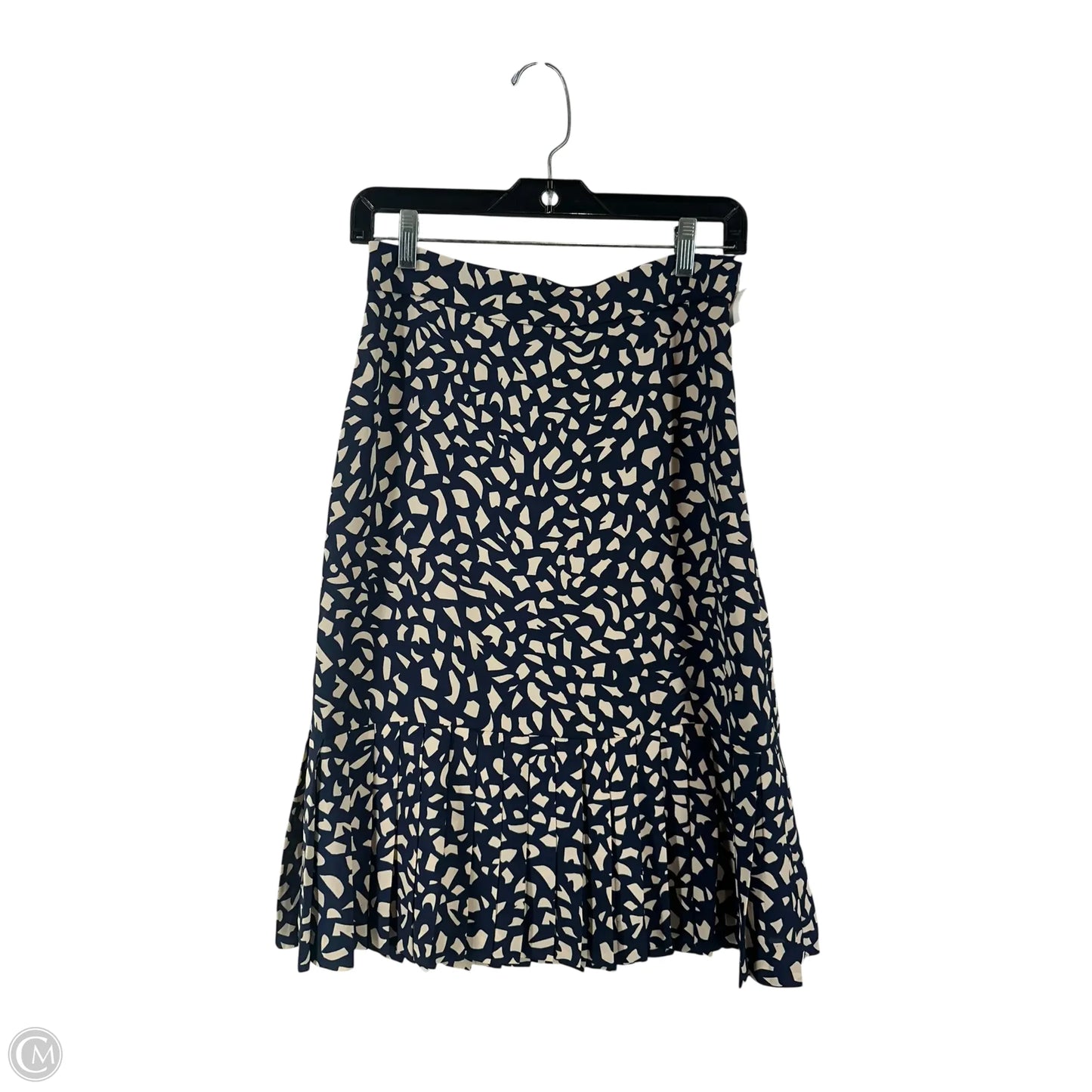 Skirt Midi By Ann Taylor In Blue & Brown, Size: 0