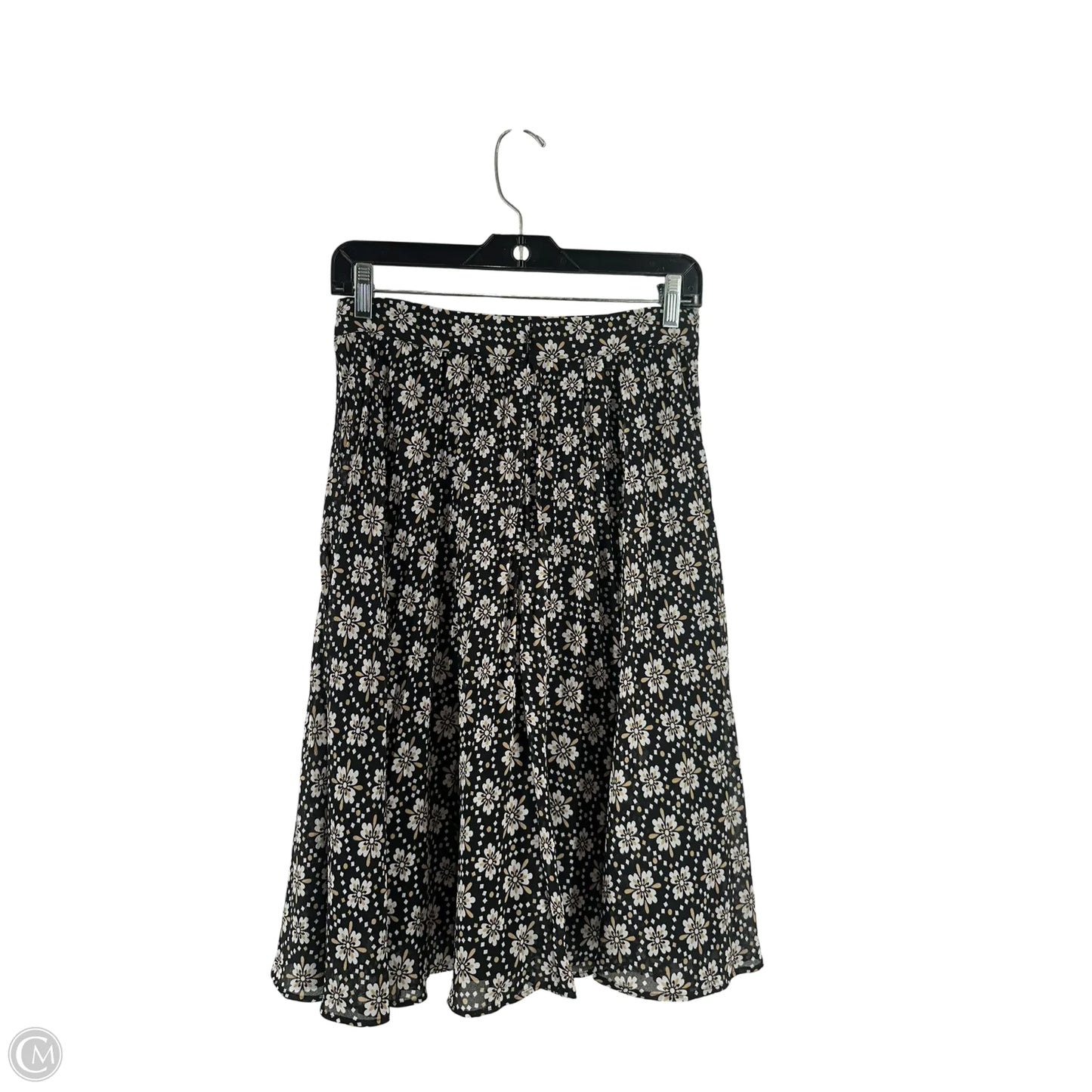 Skirt Midi By Ann Taylor In Floral Print, Size: 0