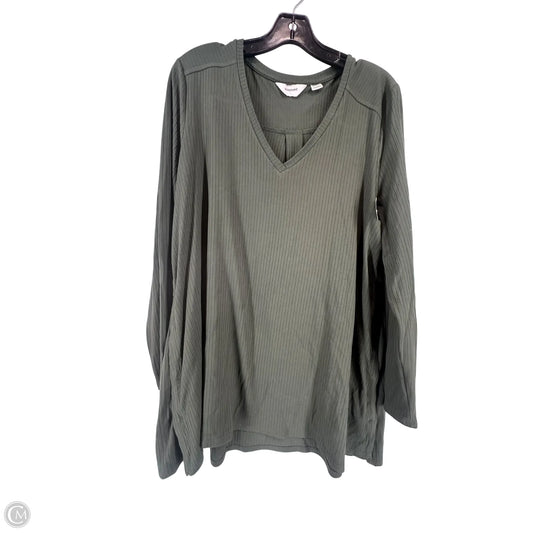 Top Long Sleeve By Clothes Mentor In Green, Size: L