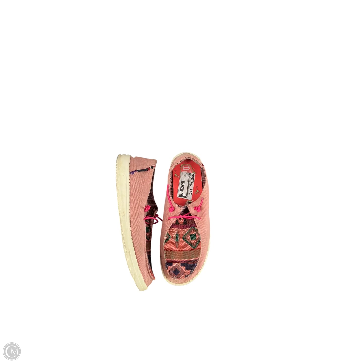 Shoes Flats By Hey Dude In Pink, Size: 8