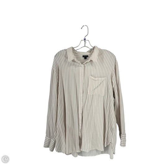 Top Long Sleeve By Torrid In Striped Pattern, Size: 1x