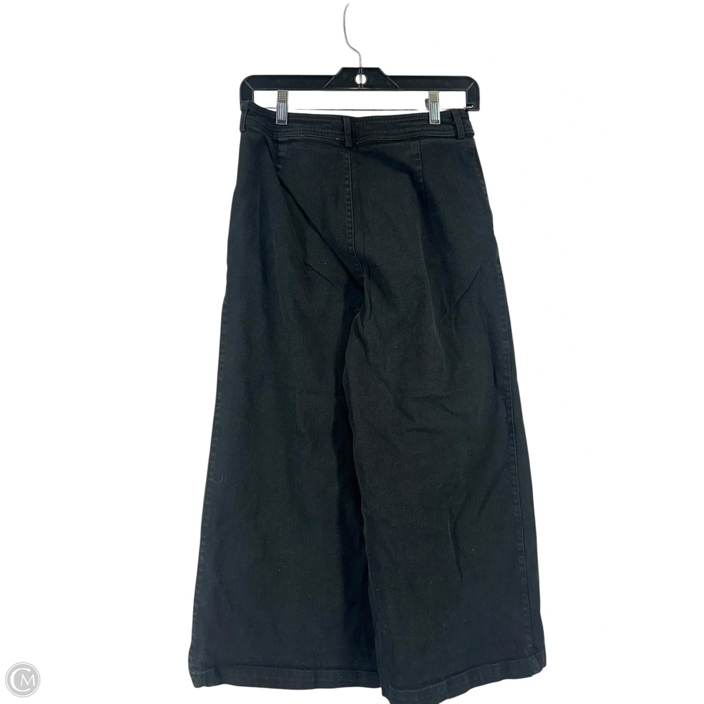Jeans Wide Leg By Mi Ami In Black Denim, Size: M