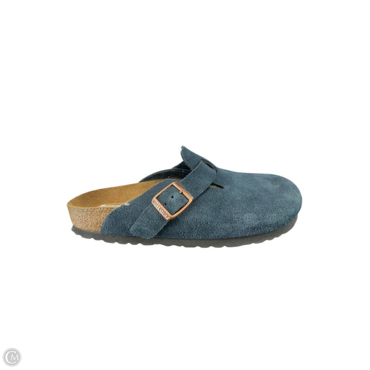 Shoes Flats By Birkenstock In Navy, Size: 9