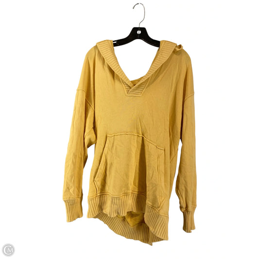 Sweatshirt Hoodie By Aerie In Yellow, Size: S