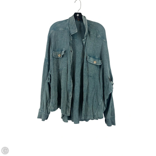 Top Long Sleeve By Free People In Green, Size: S