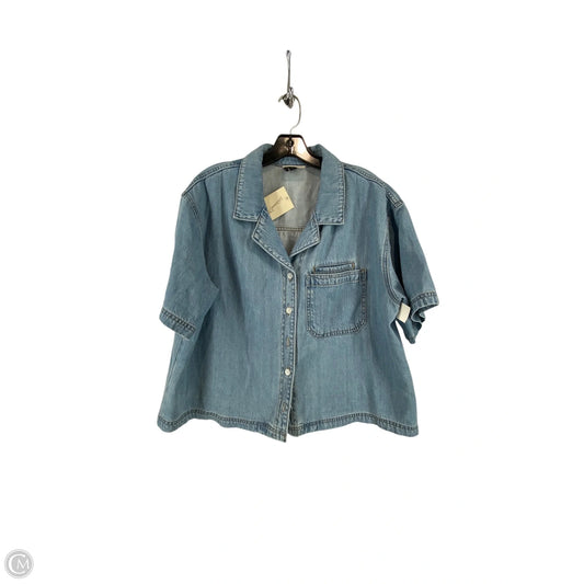 Top Short Sleeve By Universal Thread In Blue, Size: L