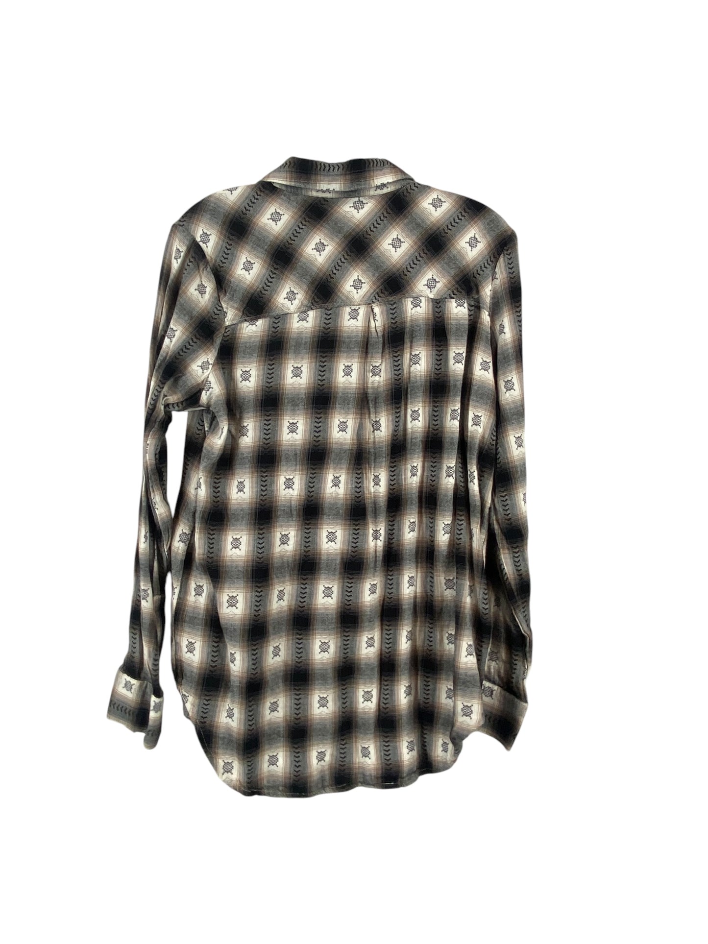 Top Long Sleeve By Mudd In Black, Size: L