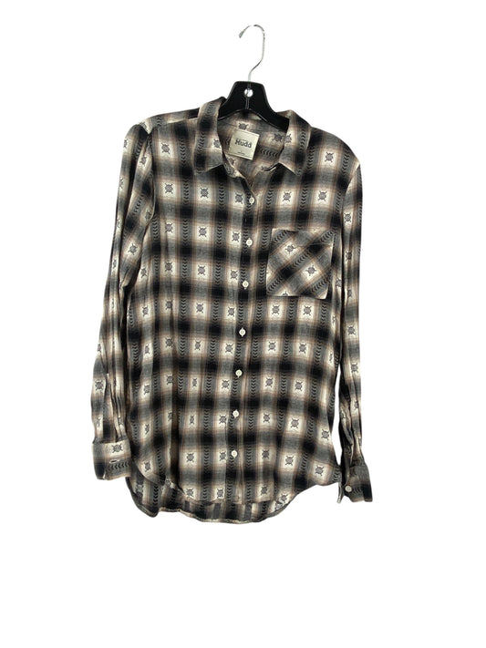 Top Long Sleeve By Mudd In Black, Size: L