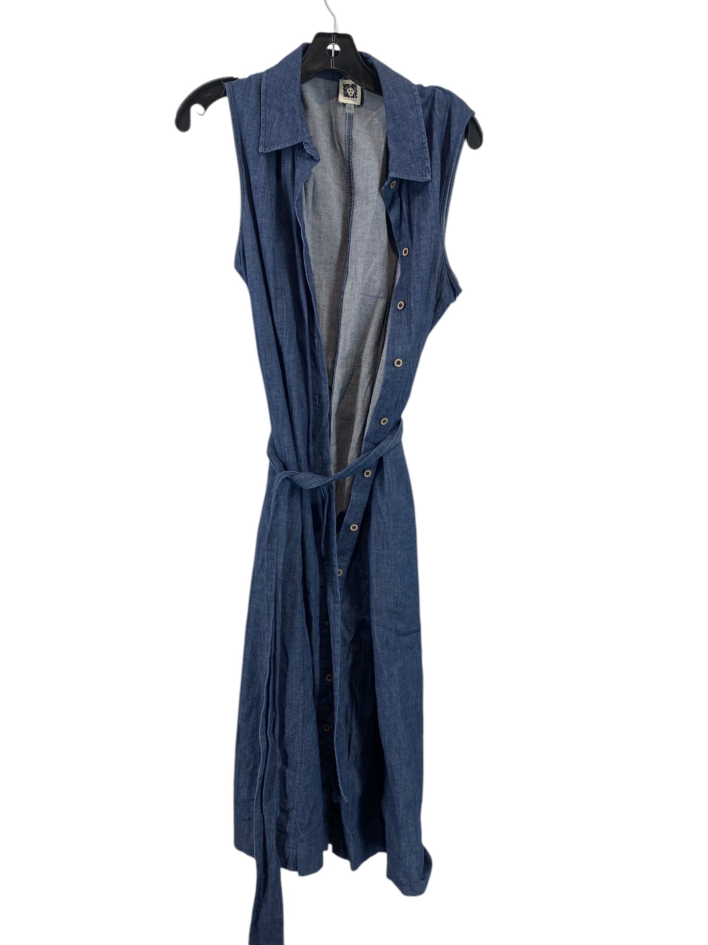 Dress Casual Midi By Anne Klein In Blue Denim, Size: 12