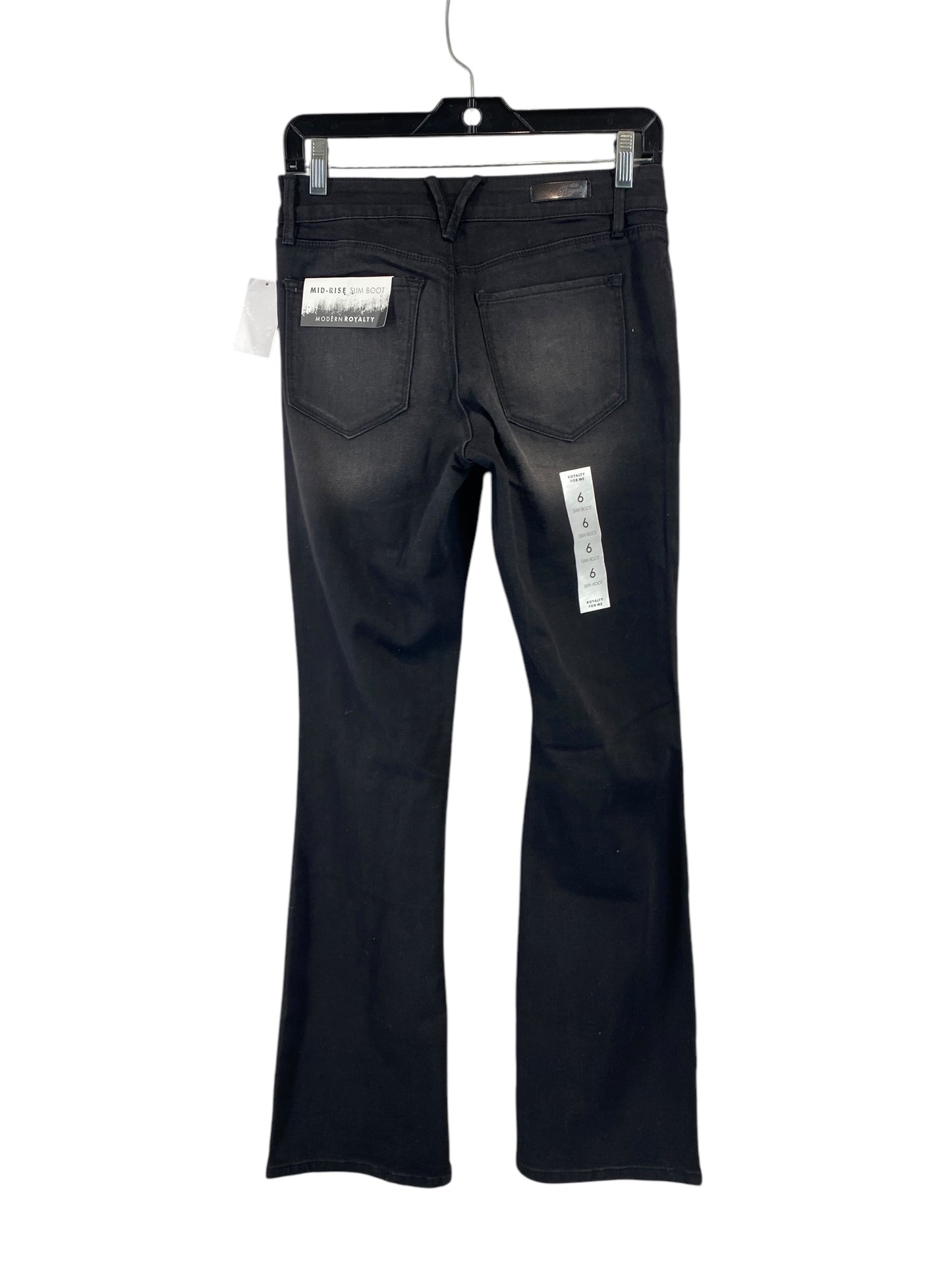 Jeans Boot Cut By Clothes Mentor In Black Denim, Size: 6